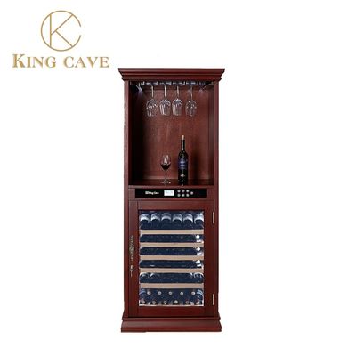 ราคาดี อเมริกันโอ๊คเชลและปานล์ควบคุมดิจิตอล ภัตตาคารฟรียืน Wine Cooler Cabinet ออนไลน์