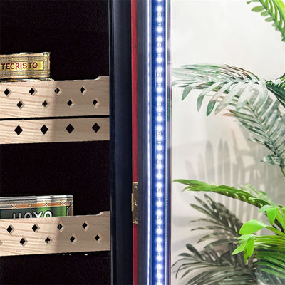 ราคาดี อัตโนมัติความชุ่มชื้น สีแดง ไม้แข็ง เครื่องเย็นสูบไฟฟ้า Humidor With Lock ออนไลน์