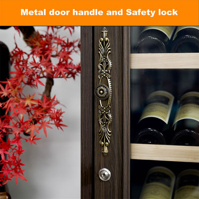 Custom Wine Cooler Cabinet With Touch Control Panel And Locker